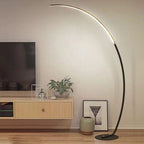 Fishing Rod Shaped 1-Light Arc Circular LED Floor Lamps Lumendat