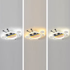 Lumendat Contemporary Creative Bee Elephant Star Kids Hardware Acrylic LED Flush Mount Ceiling Light For Bedroom Lumendat