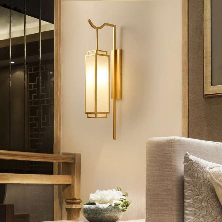 Modern Light Luxury Vintage Iron Cloth 1-Light Wall Sconce Lamp Lumendat