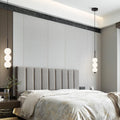 Nordic Creative Brass Spherical Glass Long Strip LED Pendant Light BulbSquare