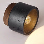 Modern Minimalist Cylinder Stone 1-light Flush Mount Ceiling Light for Bedroom