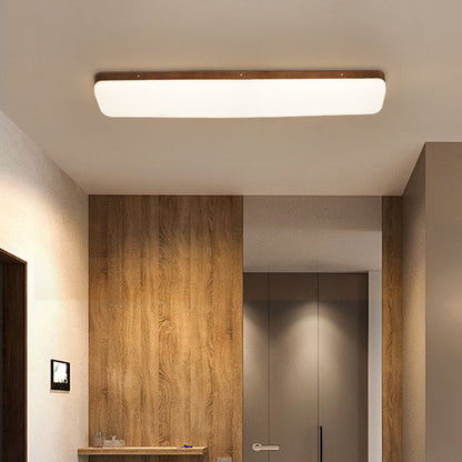 Modern Minimalist Rectangle Iron Acrylic LED Flush Mount Ceiling Light for Living Room