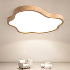 Japanese Modern Cloud Acrylic Log LED Flush Mount Ceiling Light BulbSquare