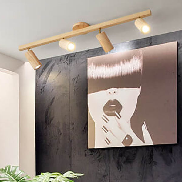 Simple Log Spotlight Track LED Semi-Flush Mount Ceiling Light Lumendat