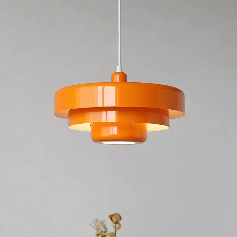 Nordic Vintage Multi-layered Round Metal 1-light Pendant Light Lumendat