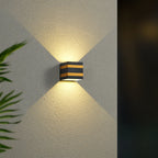 Outdoor Minimalist Square Cube Aluminum Waterproof LED Wall Sconce Lamp Lumendat