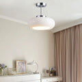 Contemporary Scandinavian Oval Iron Copper Glass 1-light Pendant Light for Bedroom