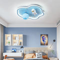 Lumendat Contemporary Creative Cartoon Planet Spaceman Acrylic LED Kids Flush Mount Ceiling Light For Living Room Lumendat