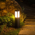 Modern Solar Lawn Square Column Outdoor Waterproof Path Lamp Lumendat