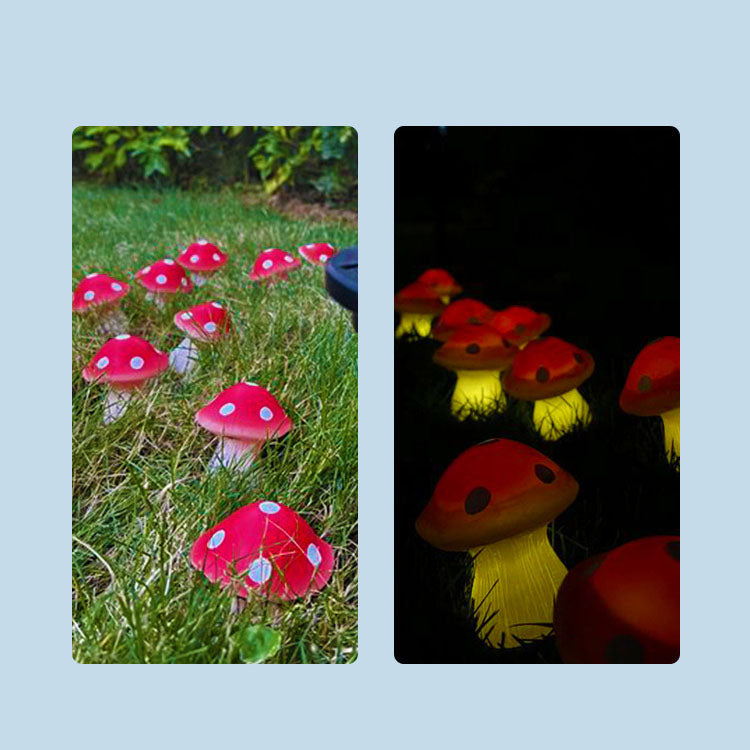 Modern Creative Mushroom Solar LED Outdoor Waterproof Garden Light String Lumendat