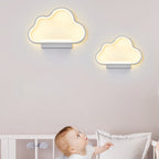 Lumendat Contemporary Simplicity Aluminum Cloud Frame Silicone Strip LED Kids Wall Sconce Lamp For Bedroom Lumendat