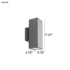 Modern Minimalist Square Column LED Luminous Outdoor Waterproof Wall Sconce Lamp Lumendat