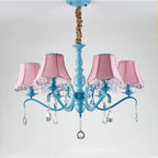 Modern Creative Cone Iron Crystal Fabric 5/6/8 Light Chandelier Lumendat