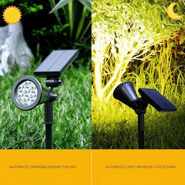 Solar Waterproof ABS Rotatable LED Outdoor Lawn Insert Landscape Light Lumendat