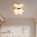 Lumendat Contemporary Creative Cartoon Animal Bear Acrylic Shape Iron LED Kids Flush Mount Ceiling Light For Bedroom Lumendat