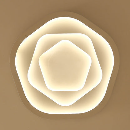 Modern Romantic Rose Shape LED Flush Mount Light Ceiling Light