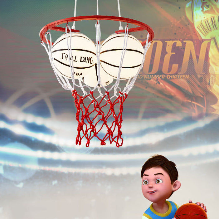 Creative Cartoon Basketball 3-light Kids Chandelier