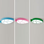 Lumendat Modern Simplicity Kids Metal Acrylic Foliage Elliptical LED Flush Mount Ceiling Light For Bedroom Lumendat