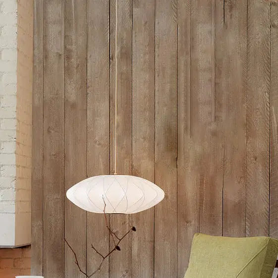 Creative Minimalist Fabric Lantern 1-light Pendant Light BulbSquare