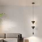 Modern Minimalist Cone Iron Aluminum Acrylic LED Pendant Light for Bedroom