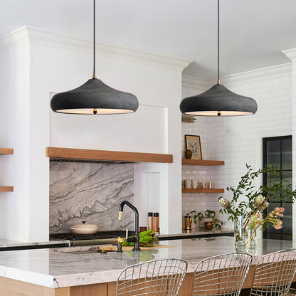 Contemporary Retro Iron Round Dome 2-light Pendant Light for Dining Room