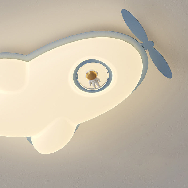 Lumendat Contemporary Nordic Kids Iron PE Plane LED Flush Mount Ceiling Light For Bedroom Lumendat