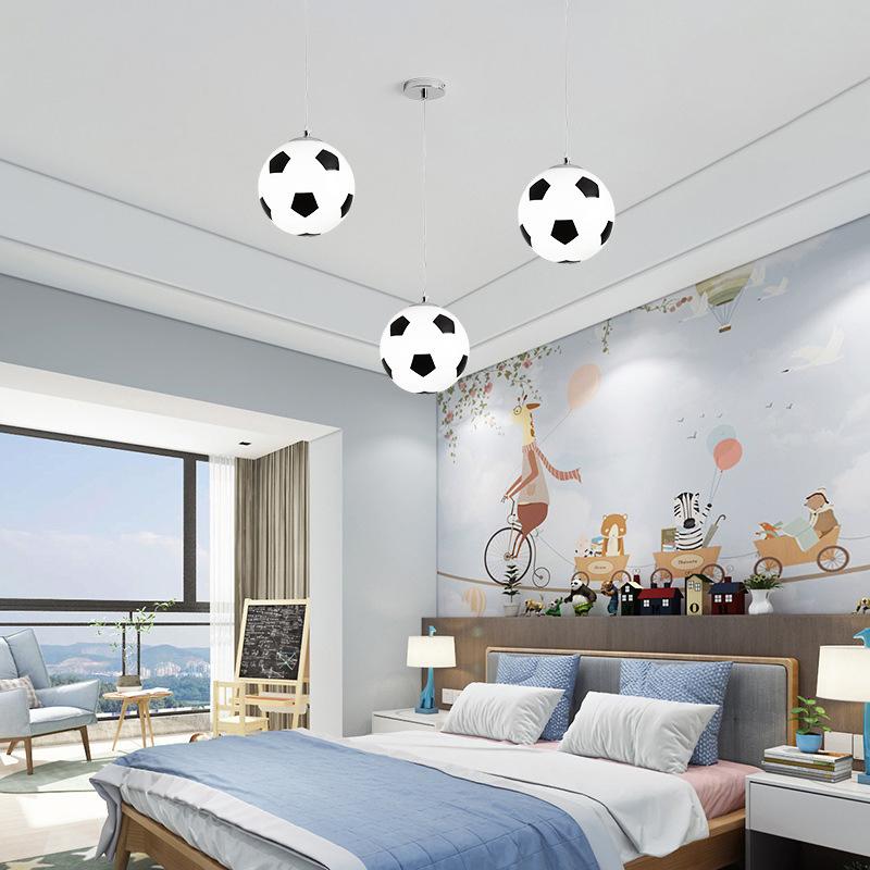 Modern Minimalist Creative Football 1-light Pendant Light BulbSquare