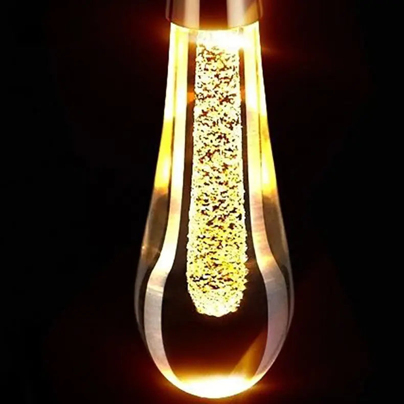 Contemporary Scandinavian Water Drops Iron Aluminum Crystal LED Chandelier for Bedroom Lumendat