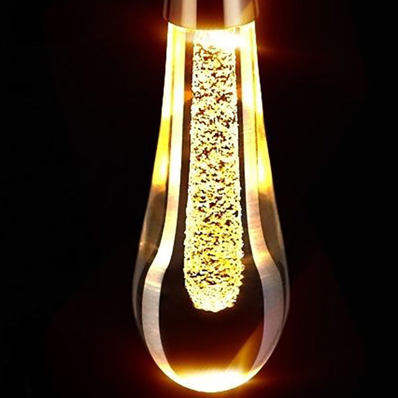 Contemporary Scandinavian Water Drops Iron Aluminum Crystal LED Chandelier for Bedroom