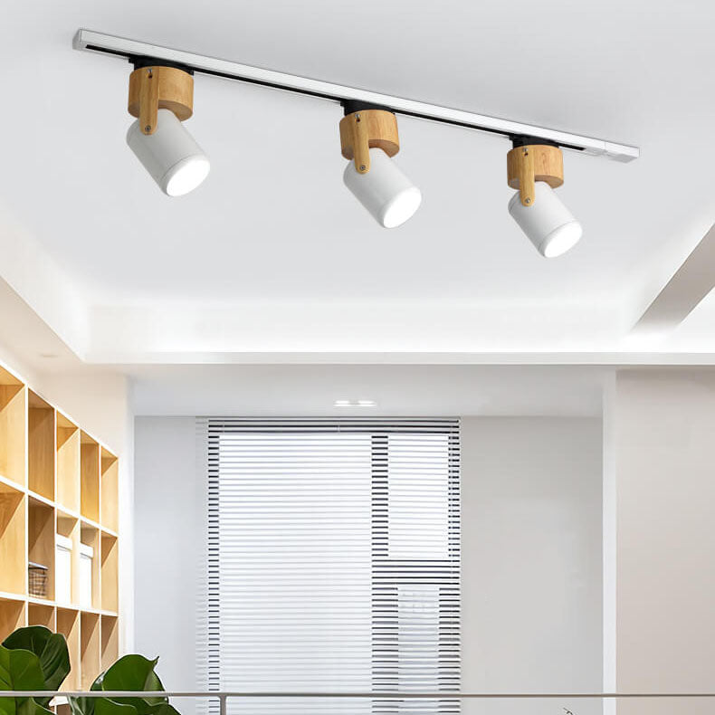 Modern Minimalist Hardware Long Spotlight Track Light 1/3 Light LED Flush Mount Ceiling Light For Living Room & Bedroom Lumendat