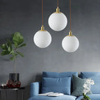 Nordic Minimalist White Orb 1-light Pendant Light Lumendat