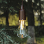 Retro Portable Waterproof Wood Round Cone Battery USB 1-Light Camping Outdoor Light Lumendat