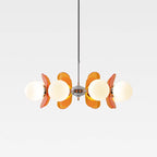 Modern Mid-century Acrylic Magic Bean Glass Shade 3/5/6/8-light Chandelier for Living Room BulbSquare