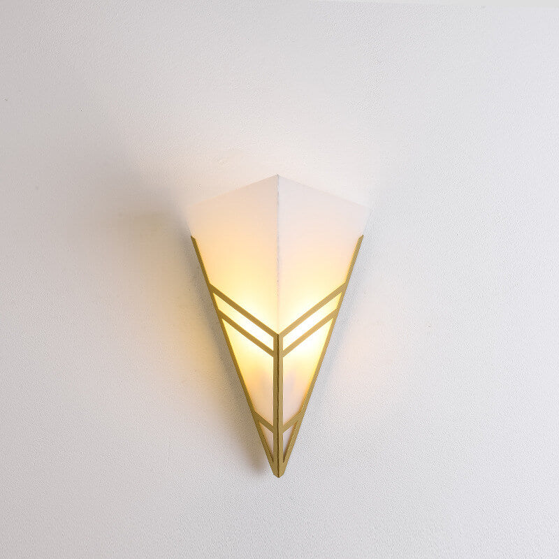Nordic Creative Iron Triangles Geometry 1-Light Wall Sconce Lamp Lumendat