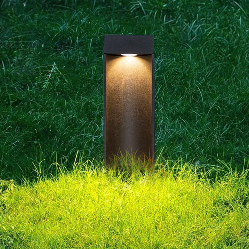 Simple Square Lawn Light Aluminum LED Outdoor Garden Path Lamp Lumendat