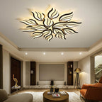 Modern Creative Personality Acrylic Flower Shape LED Semi-flush Mount Ceiling Light