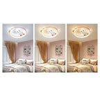 Lumendat Modern Creative Cartoon Rabbit Iron Round LED Kids Flush Mount Ceiling Light Lumendat