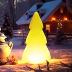 Modern Art Deco Waterproof Solar Rechargeable PE Christmas Tree LED RGB Landscape Lighting Outdoor Light For Garden Lumendat