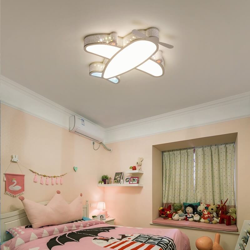 Lumendat Creative Simplicity Airplane Acrylic LED Kids Flush Mount Ceiling Light Lumendat