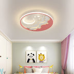 Lumendat Contemporary Creative Cartoon Stars Moon Acrylic LED Kids Flush Mount Ceiling Light For Living Room Lumendat