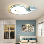 Lumendat Contemporary Creative Cartoon Whale Acrylic LED Kids Flush Mount Ceiling Light For Bedroom Lumendat