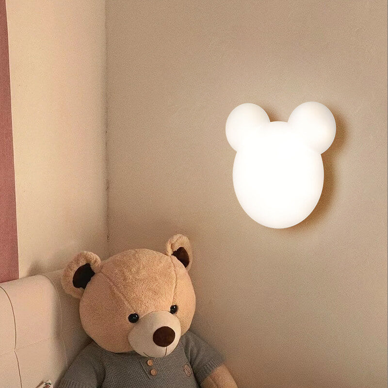 Lumendat Cartoon Minimalist Bear Shape LED Wall Sconce Lamp Lumendat