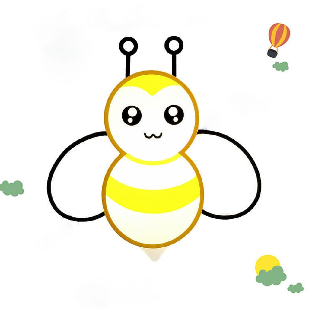 Lumendat Nordic Childlike Cartoon Bee Design LED Flush Mount Light Lumendat