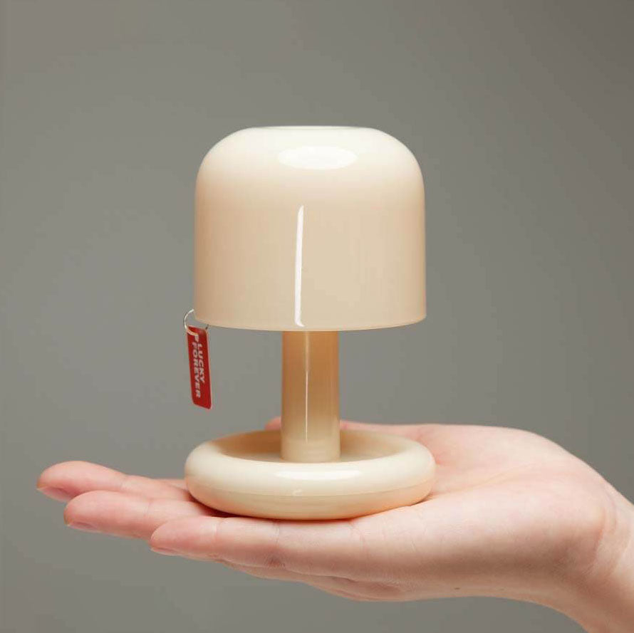 Modern Minimalist Decorative Mushroom Plastic USB LED Table Lamp Lumendat