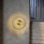 Industrial Full Copper Round Line Design LED Wall Sconce Lamp Lumendat
