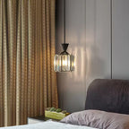 Contemporary Luxury Radiant Prismatic Clear Crystal Shade 1-light Pendant Light for Living Room