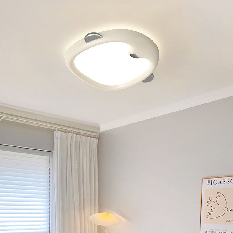 Lumendat Contemporary Nordic Kids Iron Resin Acrylic Penguin LED Flush Mount Ceiling Light For Bedroom Lumendat