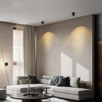 Modern Minimalist Aluminum Adjustable Angle LED Spotlight Semi-Flush Mount Ceiling Lumendat