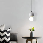 Contemporary Scandinavian Orb Terrazzo 1-light Pendant Light for Bedroom BulbSquare