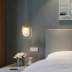 Contemporary Scandinavian Aluminum Crystal Round LED Chandelier for Living Room BulbSquare